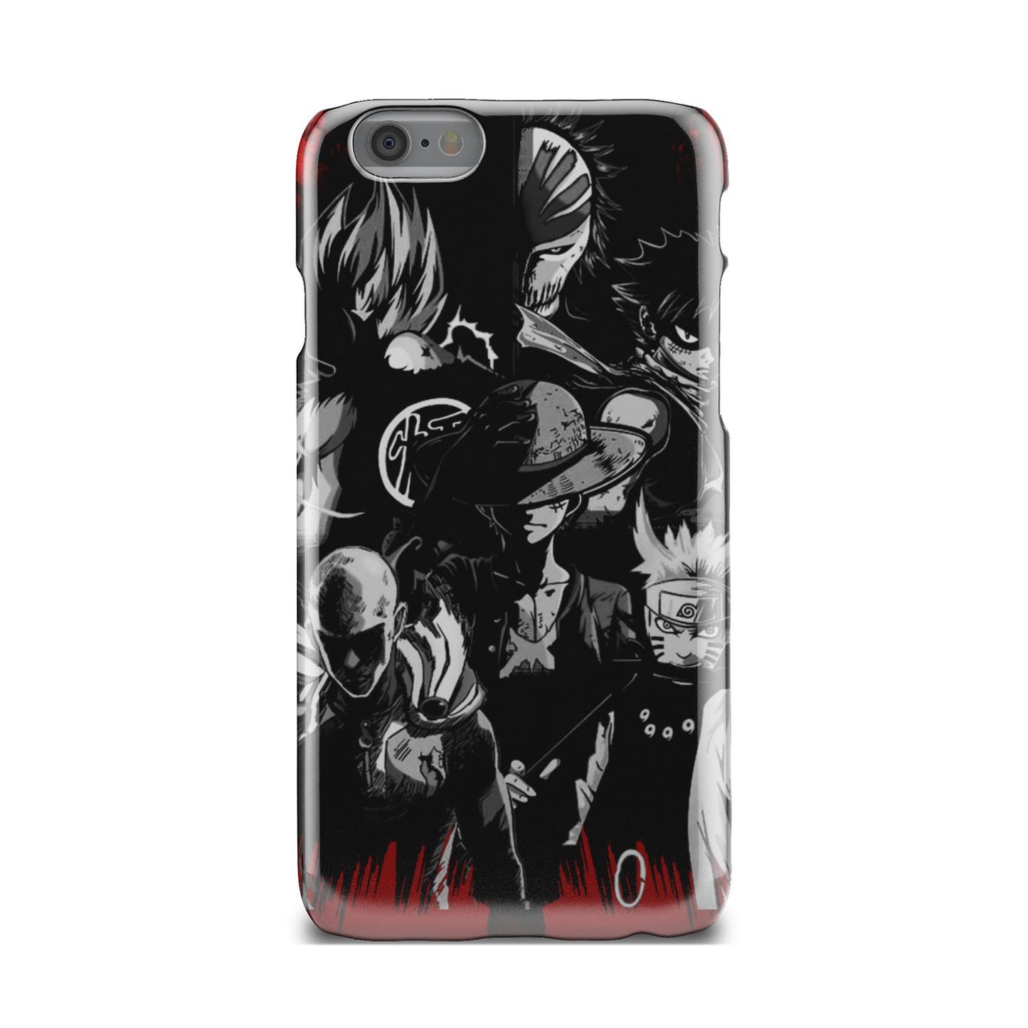 Naruto, Saitama, Luffy, Luffy,, Goku and Kurosaki Phone Case iPhone 6