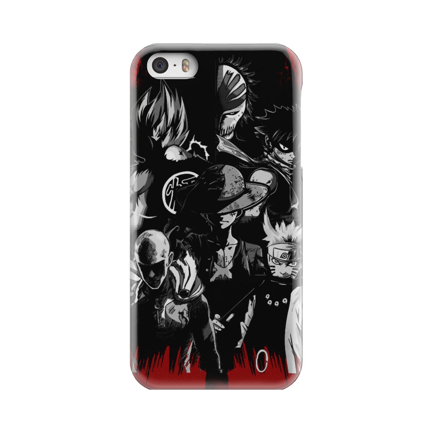 Naruto, Saitama, Luffy, Luffy,, Goku and Kurosaki Phone Case iPhone 5