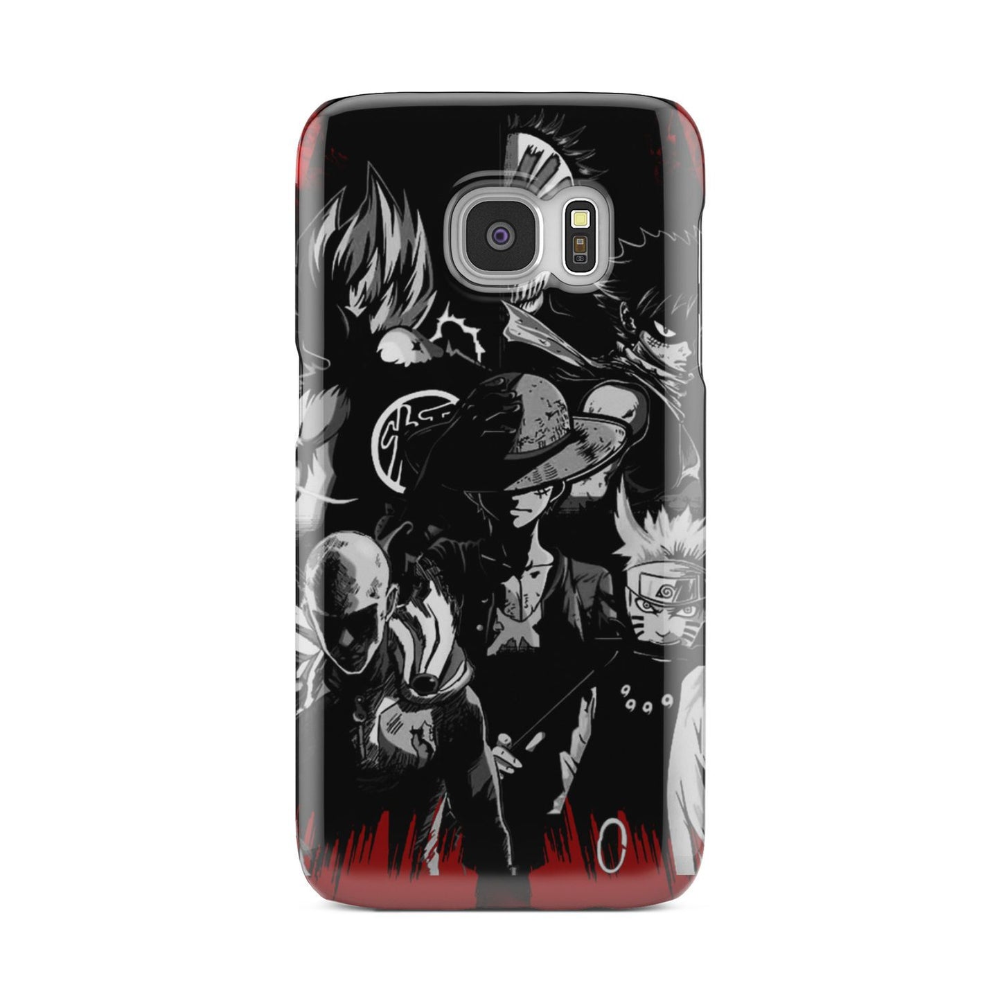 Naruto, Saitama, Luffy, Luffy,, Goku and Kurosaki Phone Case Samsung Galaxy S6 Edge