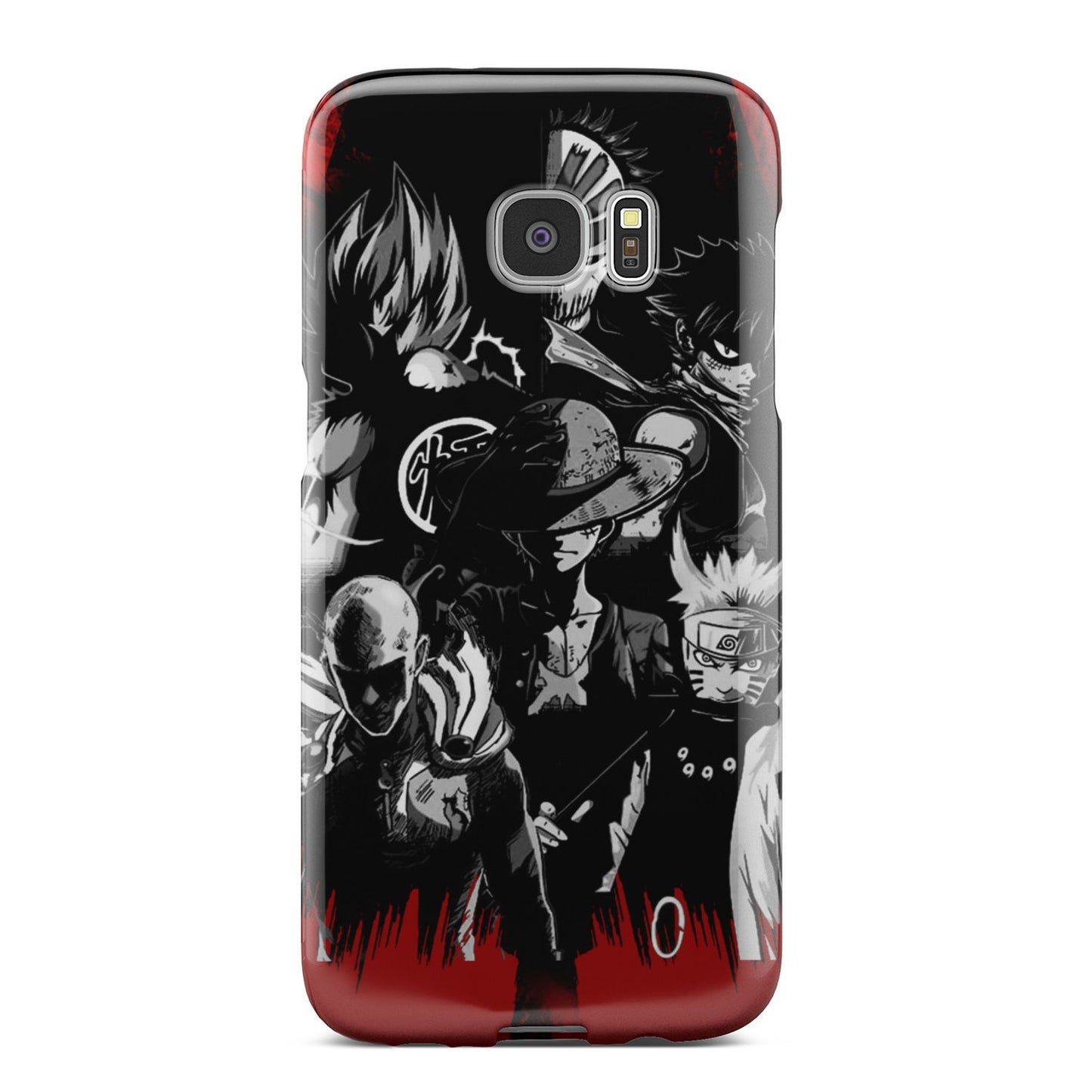 Naruto, Saitama, Luffy, Luffy,, Goku and Kurosaki Phone Case Samsung Galaxy S7 Edge