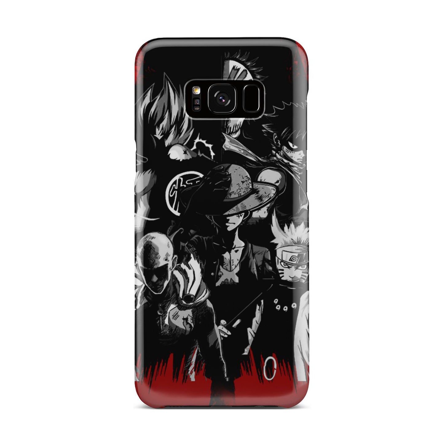 Naruto, Saitama, Luffy, Luffy,, Goku and Kurosaki Phone Case Samsung Galaxy S8 Plus