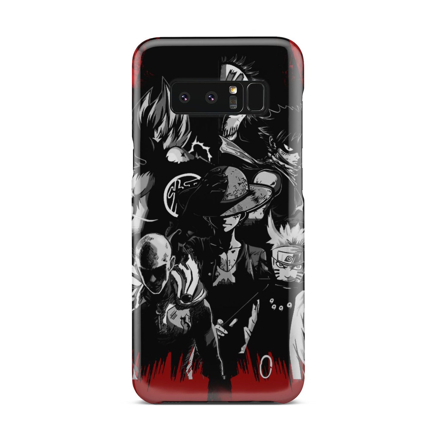 Naruto, Saitama, Luffy, Luffy,, Goku and Kurosaki Phone Case Samsung Galaxy Note 8