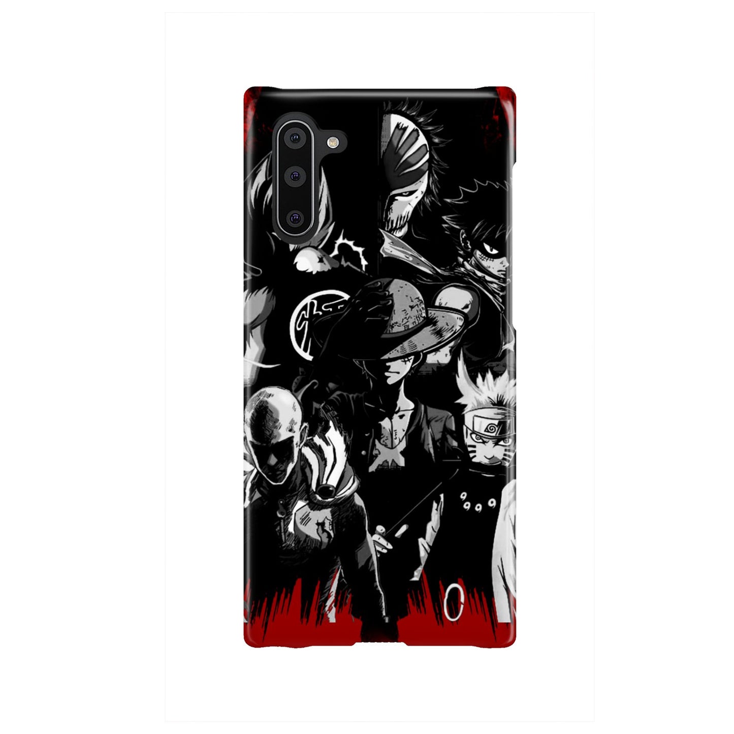Naruto, Saitama, Luffy, Luffy,, Goku and Kurosaki Phone Case Samsung Galaxy Note 10