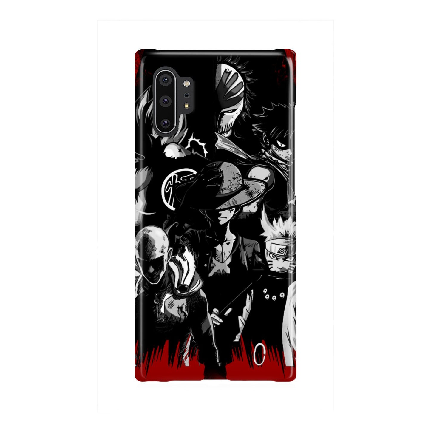 Naruto, Saitama, Luffy, Luffy,, Goku and Kurosaki Phone Case Samsung Galaxy Note 10 Plus