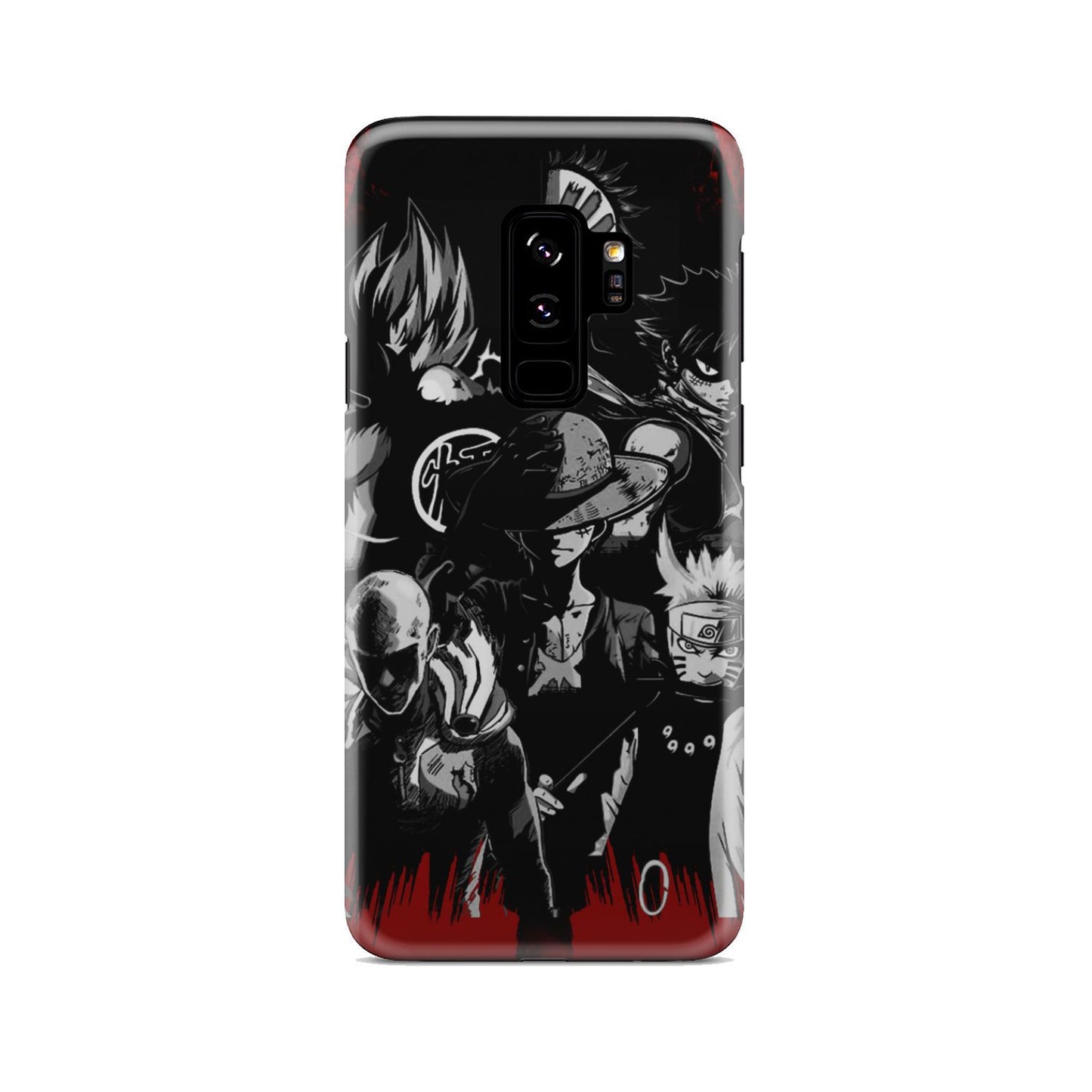 Naruto, Saitama, Luffy, Luffy,, Goku and Kurosaki Phone Case Samsung Galaxy S9 Plus
