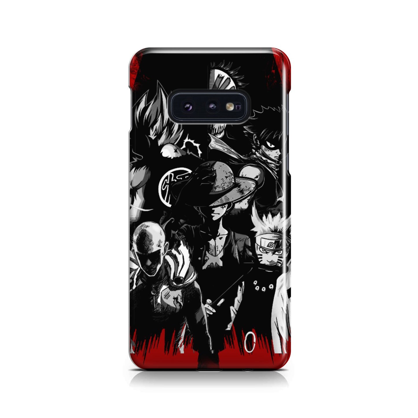 Naruto, Saitama, Luffy, Luffy,, Goku and Kurosaki Phone Case Samsung Galaxy S10e