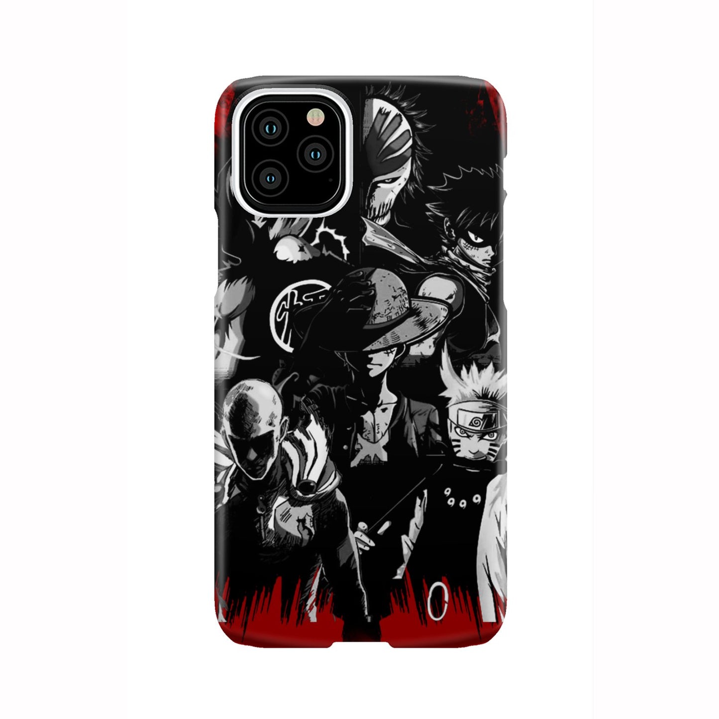 Naruto, Saitama, Luffy, Luffy,, Goku and Kurosaki Phone Case iPhone 11 Pro