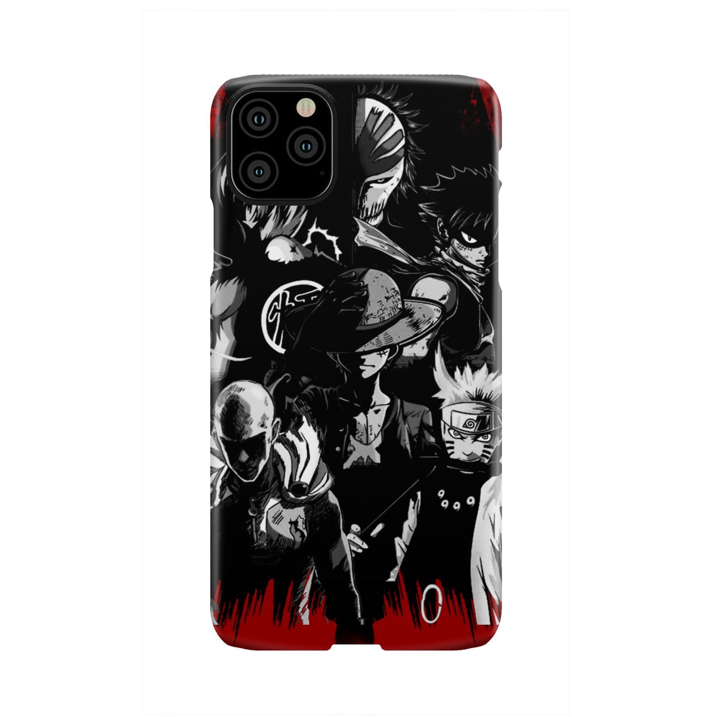 Naruto, Saitama, Luffy, Luffy,, Goku and Kurosaki Phone Case iPhone 11 Pro Max