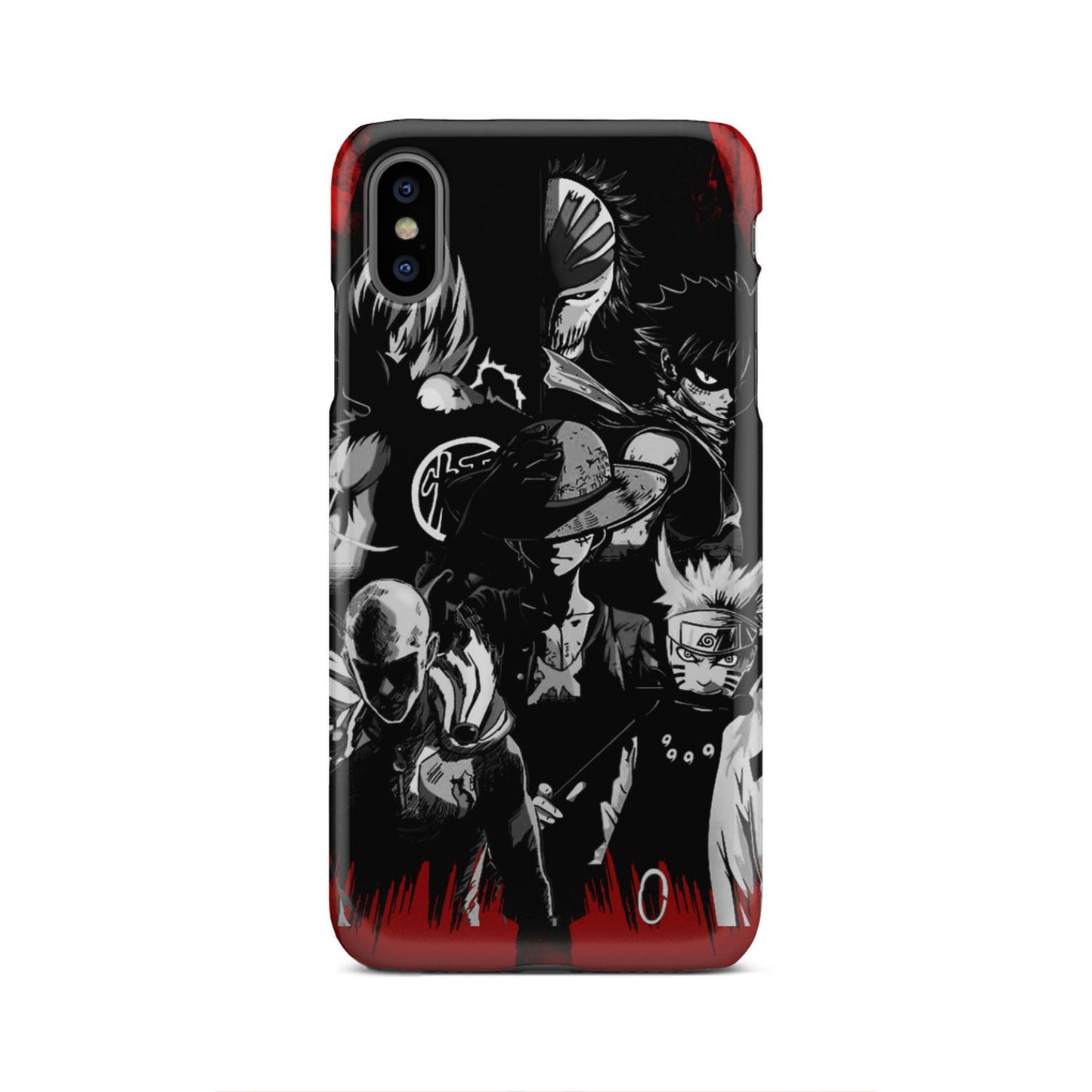 Naruto, Saitama, Luffy, Luffy,, Goku and Kurosaki Phone Case iPhone Xs Max