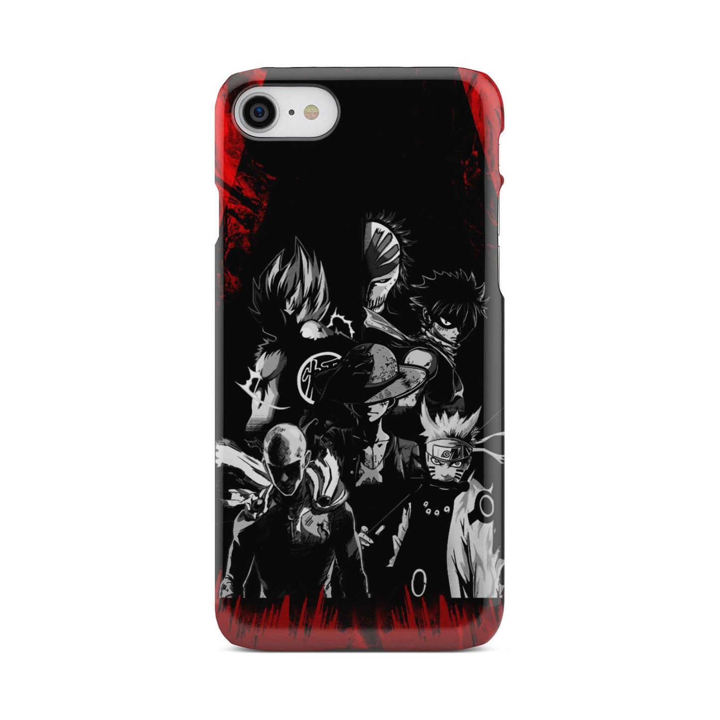 Naruto, Saitama, Luffy, Natsu, Goku and Kurosaki Phone Case iPhone 7