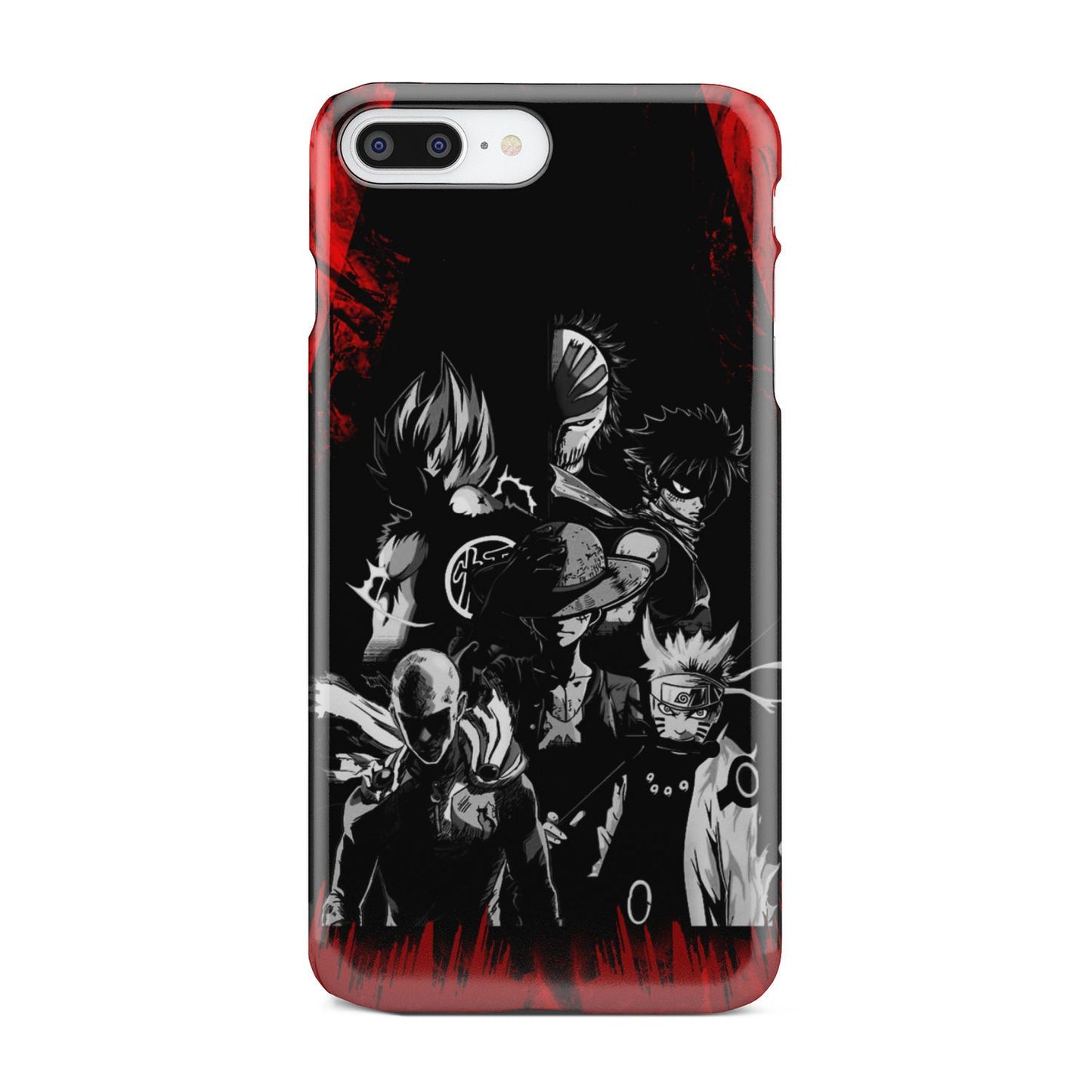Naruto, Saitama, Luffy, Natsu, Goku and Kurosaki Phone Case iPhone 7 Plus