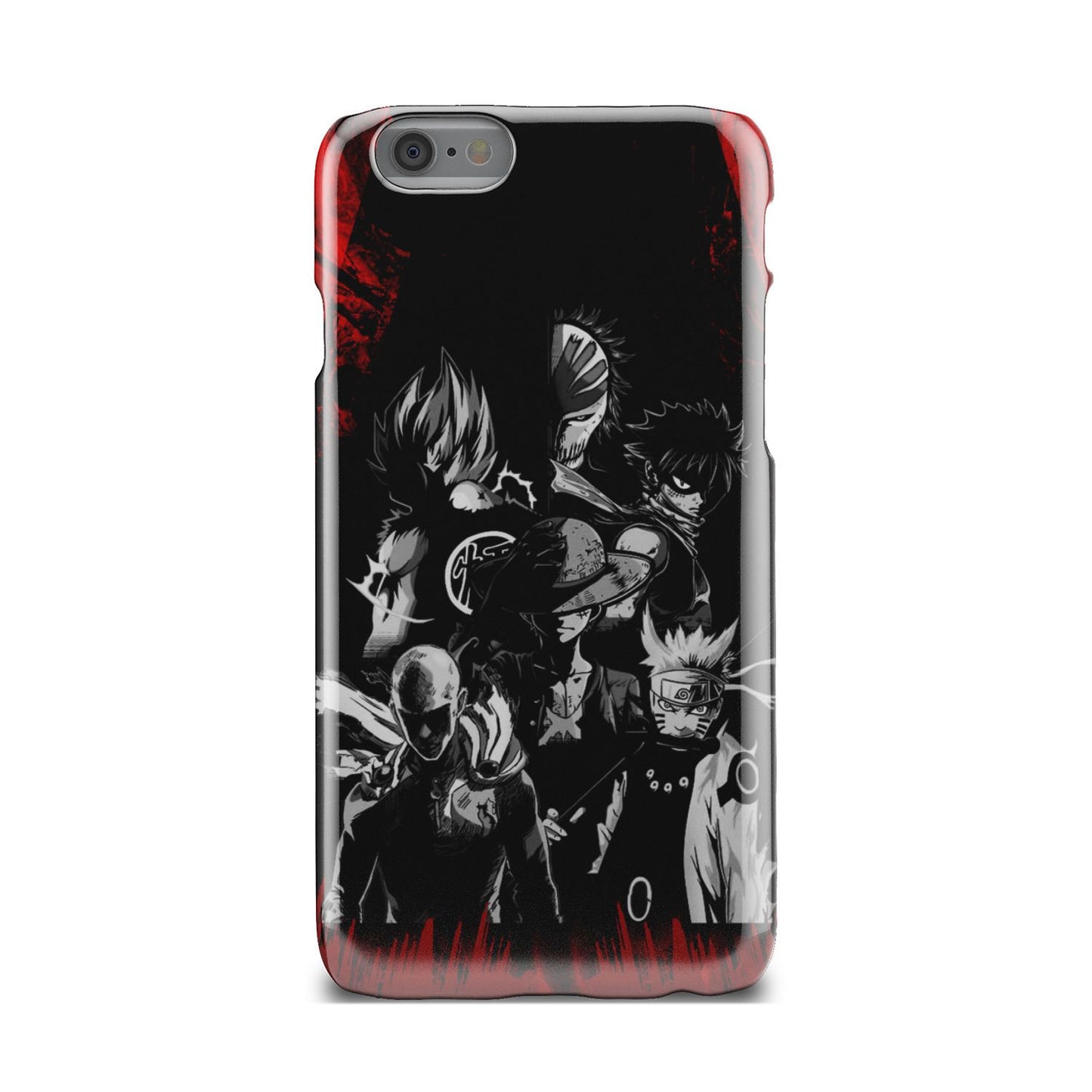 Naruto, Saitama, Luffy, Natsu, Goku and Kurosaki Phone Case iPhone 6s