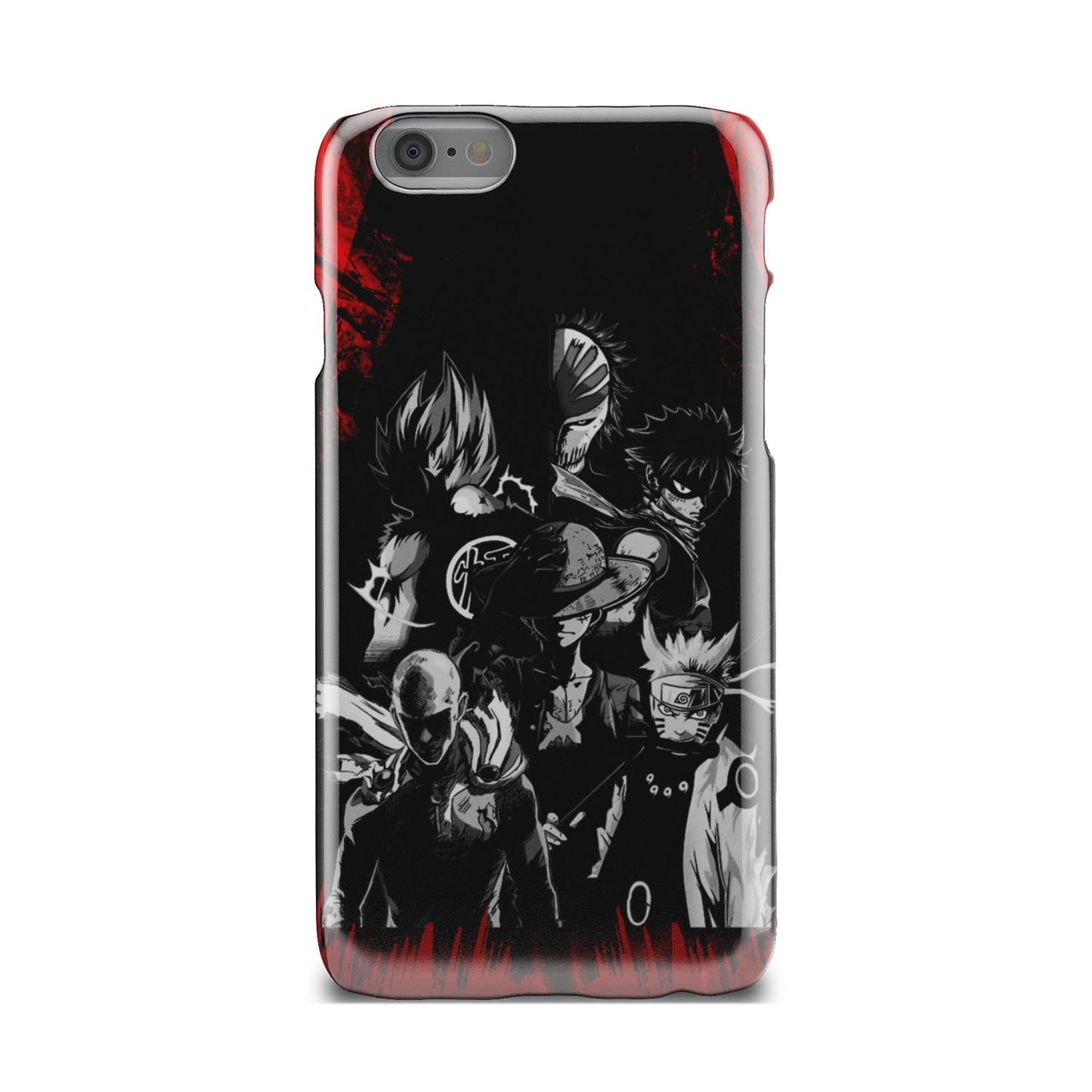 Naruto, Saitama, Luffy, Natsu, Goku and Kurosaki Phone Case iPhone 6