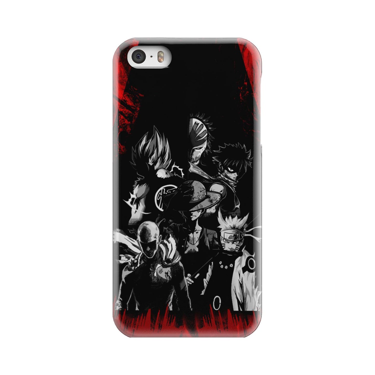 Naruto, Saitama, Luffy, Natsu, Goku and Kurosaki Phone Case iPhone 5