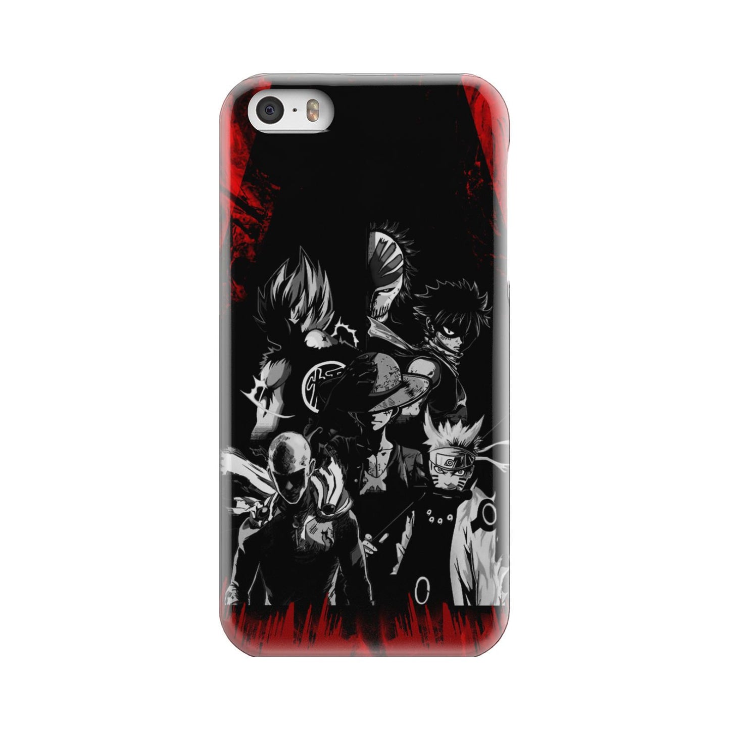 Naruto, Saitama, Luffy, Natsu, Goku and Kurosaki Phone Case iPhone 5s