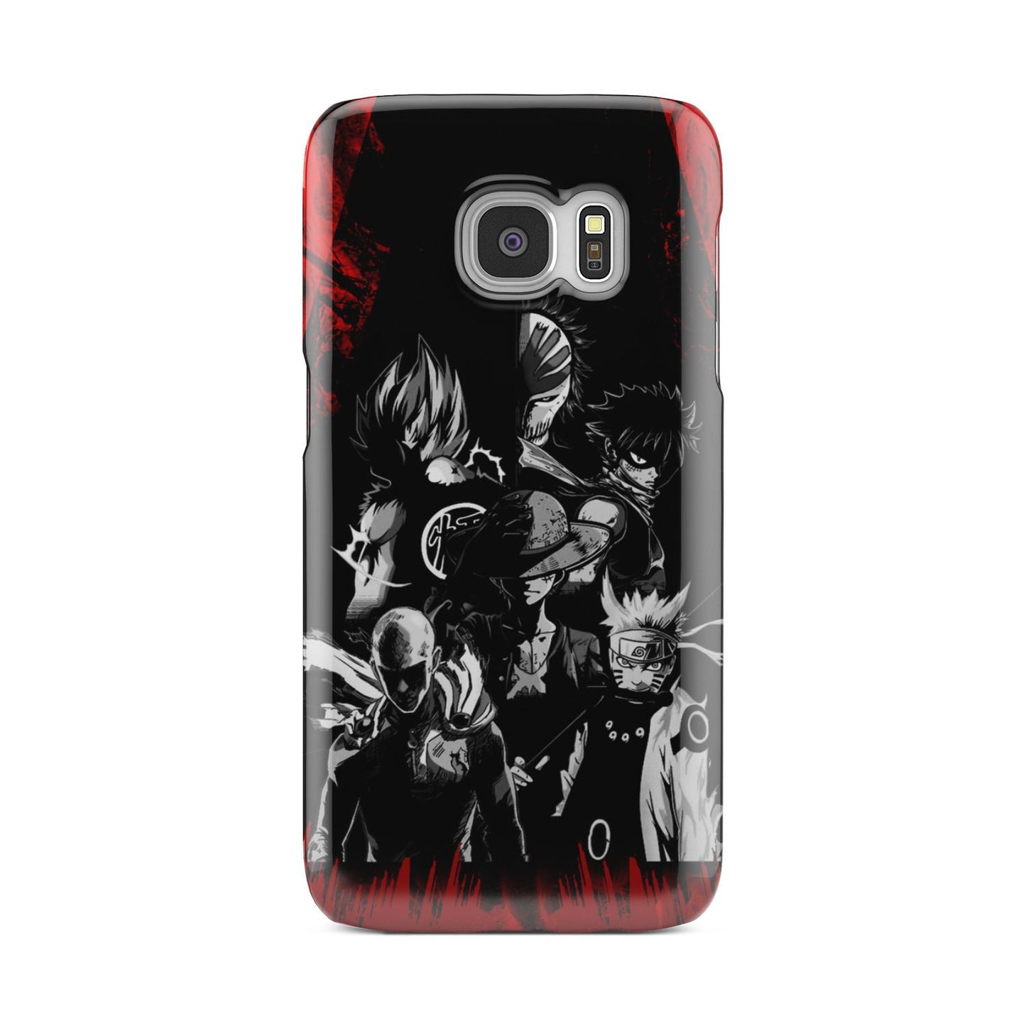 Naruto, Saitama, Luffy, Natsu, Goku and Kurosaki Phone Case Samsung Galaxy S6 Edge