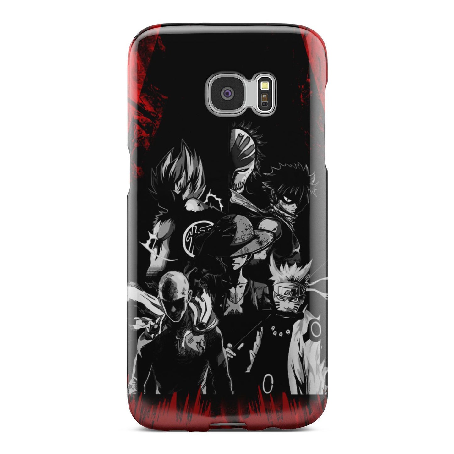 Naruto, Saitama, Luffy, Natsu, Goku and Kurosaki Phone Case Samsung Galaxy S6 Edge Plus