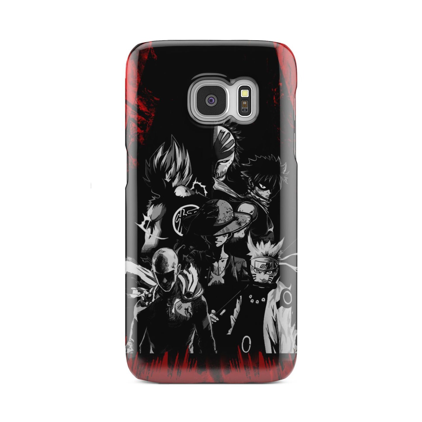 Naruto, Saitama, Luffy, Natsu, Goku and Kurosaki Phone Case Samsung Galaxy S7