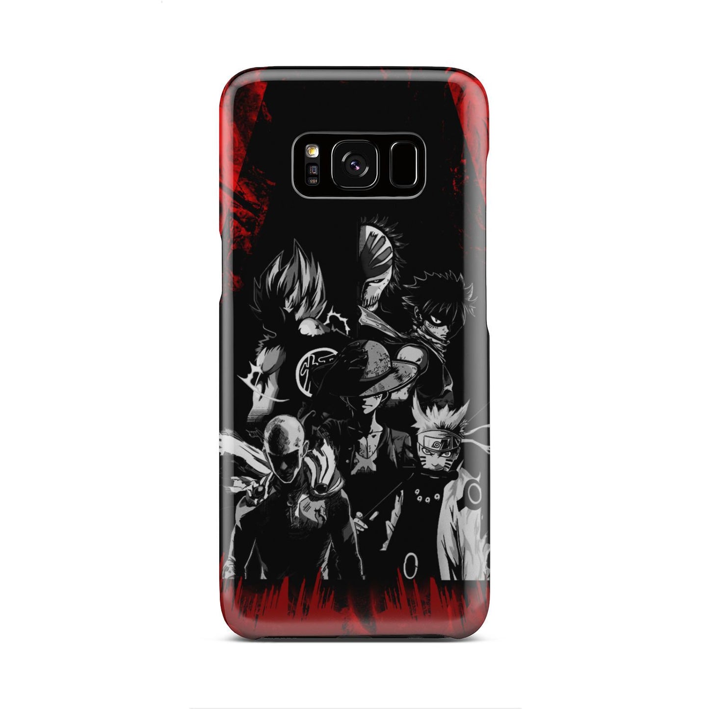 Naruto, Saitama, Luffy, Natsu, Goku and Kurosaki Phone Case Samsung Galaxy S8
