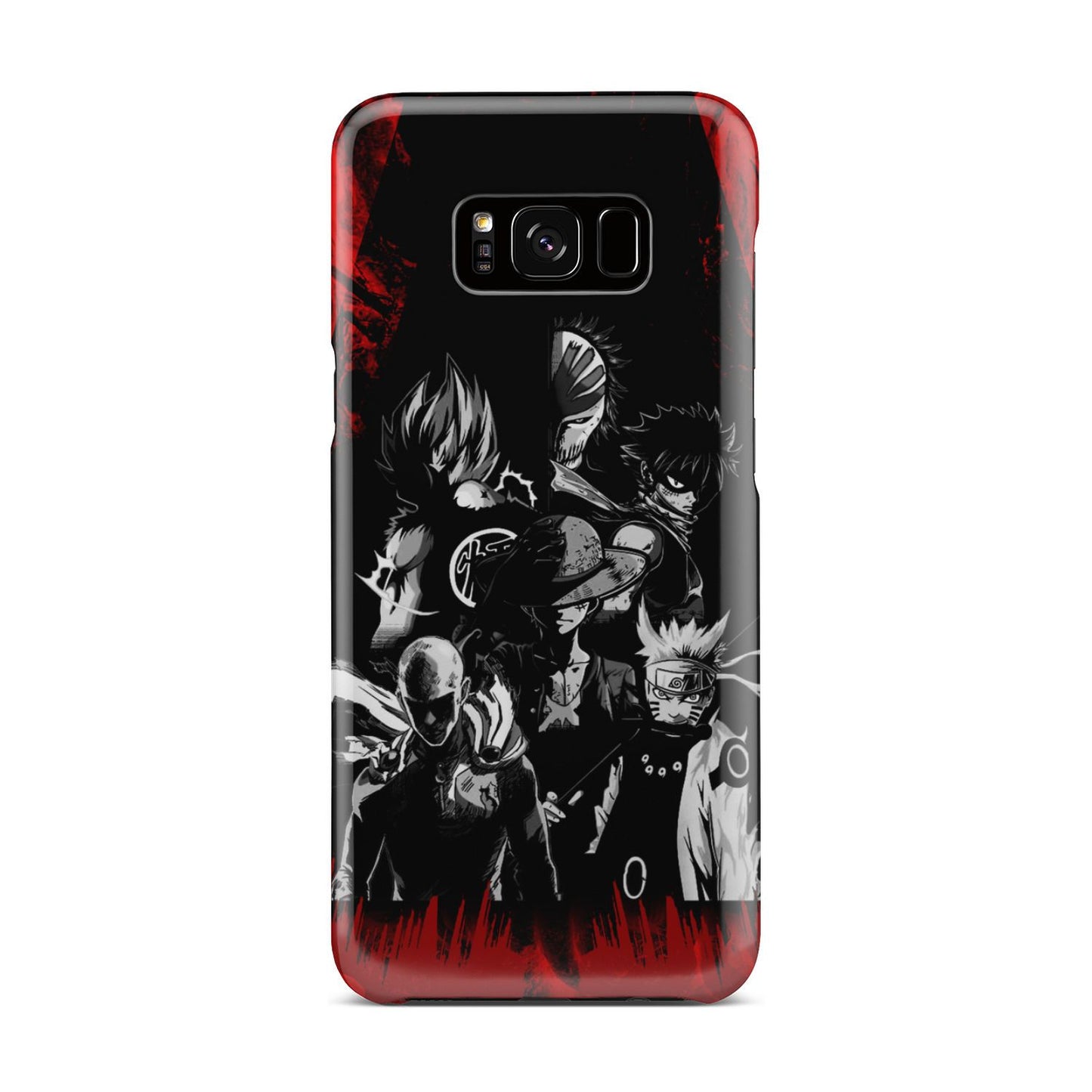 Naruto, Saitama, Luffy, Natsu, Goku and Kurosaki Phone Case Samsung Galaxy S8 Plus