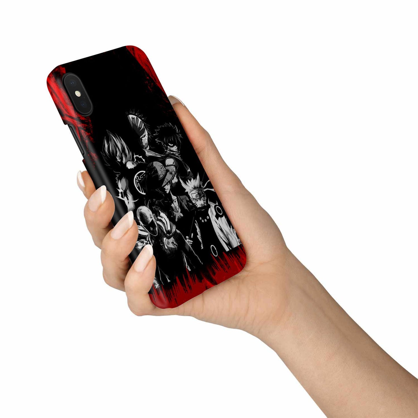 Naruto, Saitama, Luffy, Natsu, Goku and Kurosaki Phone Case