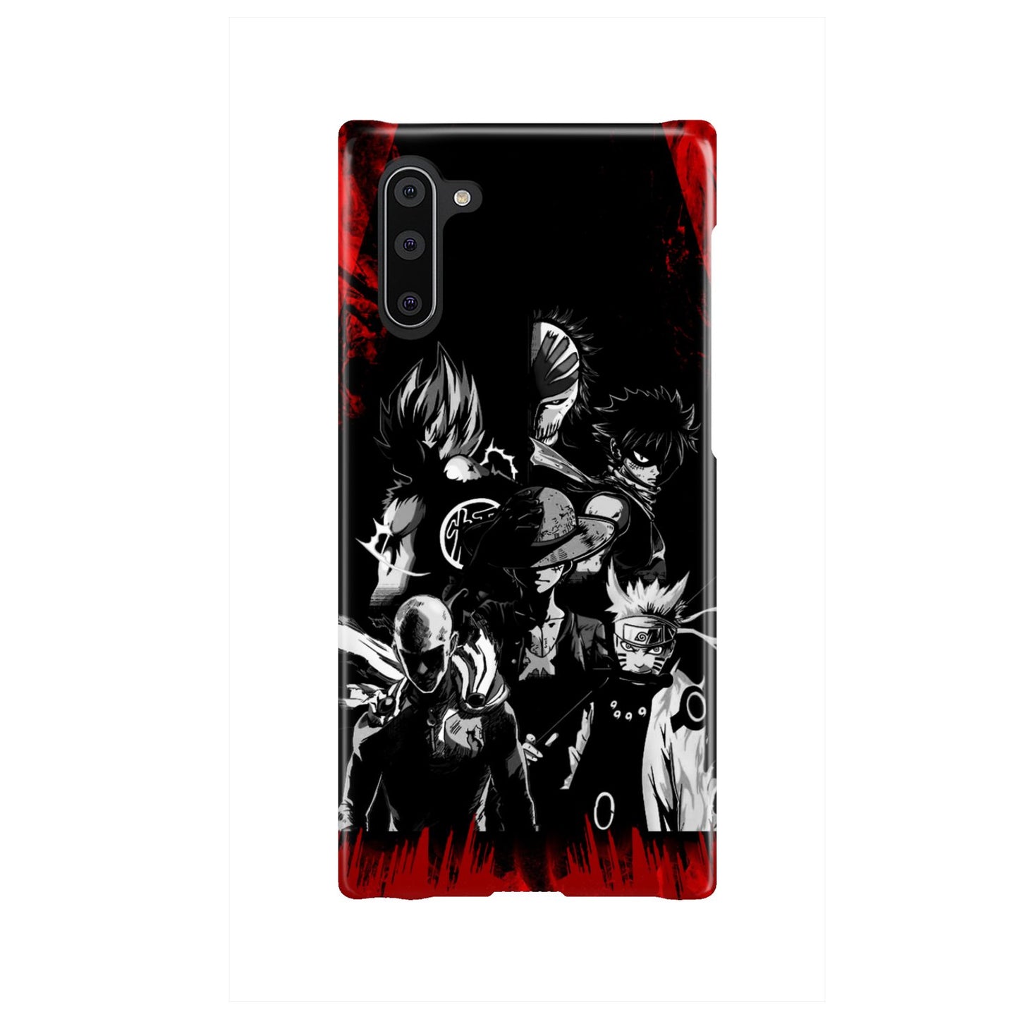 Naruto, Saitama, Luffy, Natsu, Goku and Kurosaki Phone Case Samsung Galaxy Note 10
