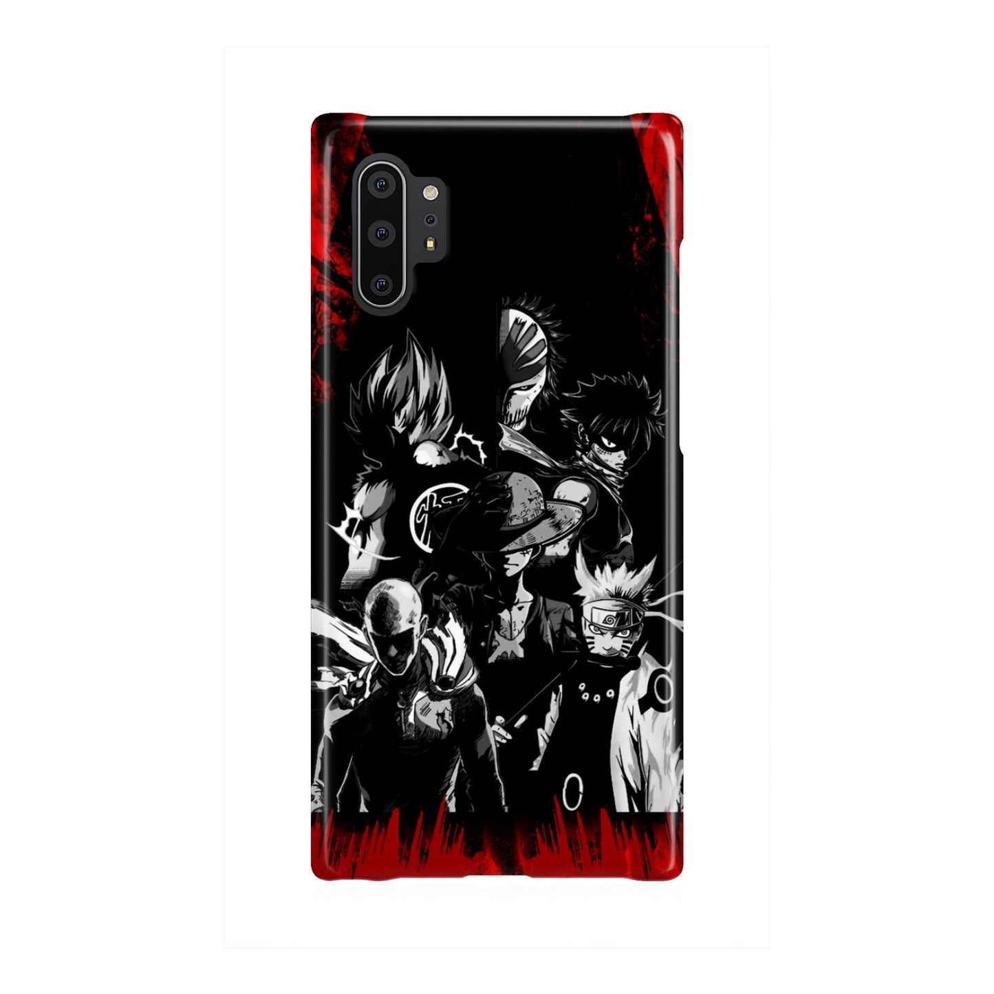 Naruto, Saitama, Luffy, Natsu, Goku and Kurosaki Phone Case Samsung Galaxy Note 10 Plus