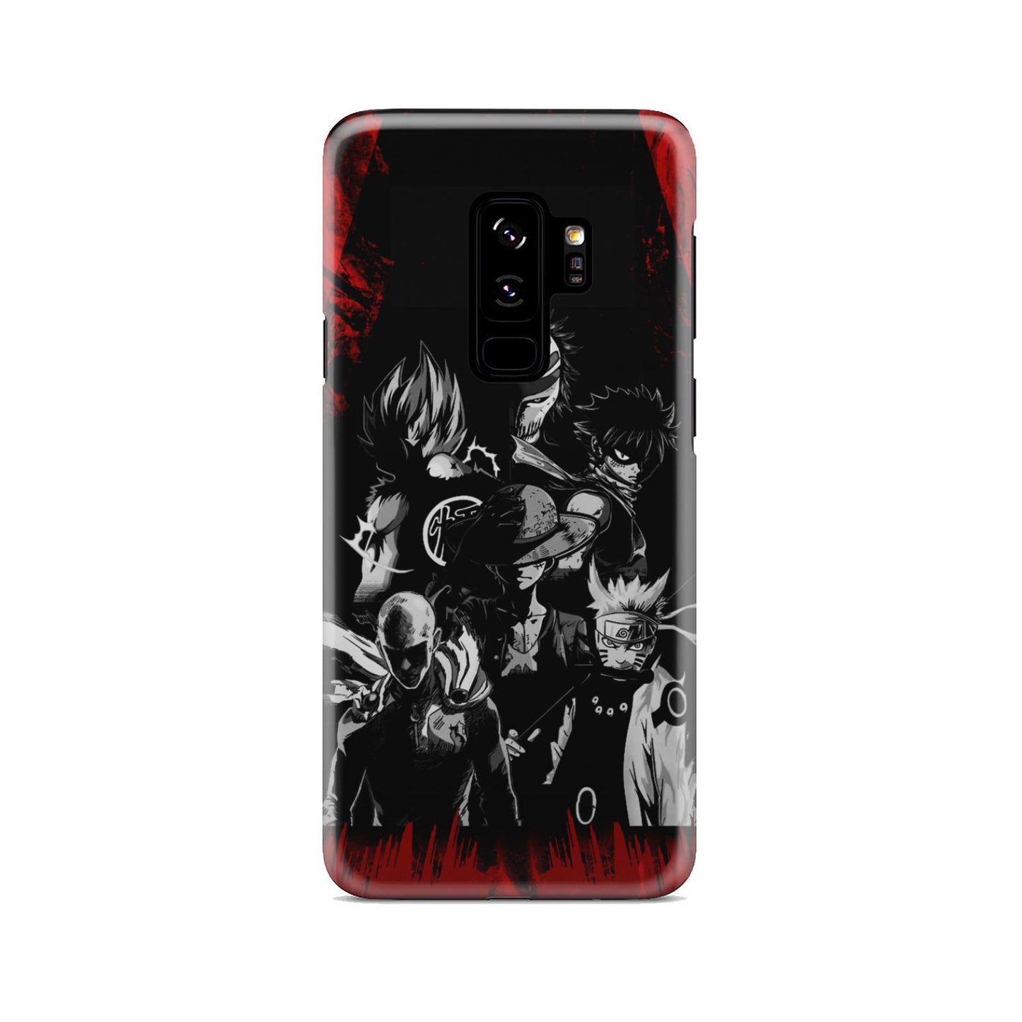 Naruto, Saitama, Luffy, Natsu, Goku and Kurosaki Phone Case Samsung Galaxy S9 Plus