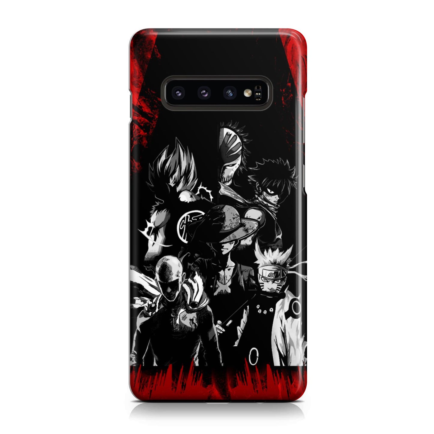 Naruto, Saitama, Luffy, Natsu, Goku and Kurosaki Phone Case Samsung Galaxy S10 Plus