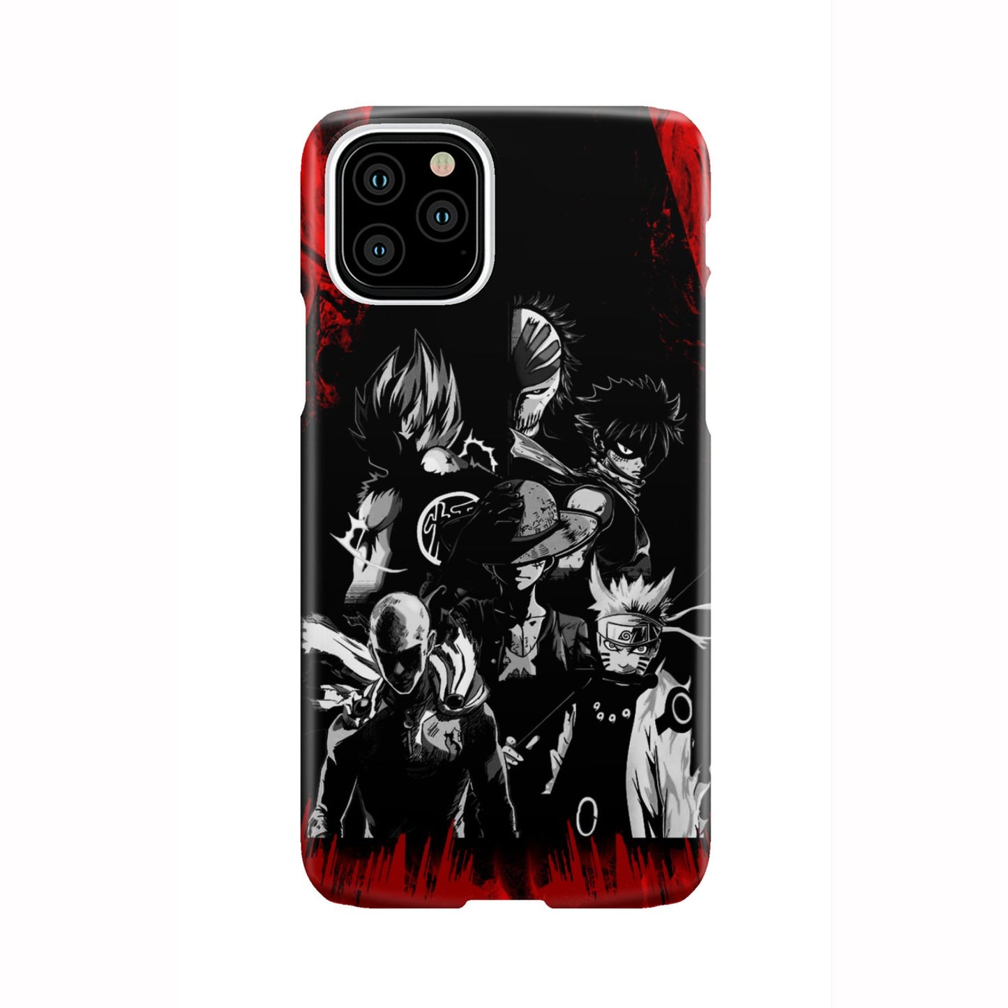 Naruto, Saitama, Luffy, Natsu, Goku and Kurosaki Phone Case iPhone 11 Pro