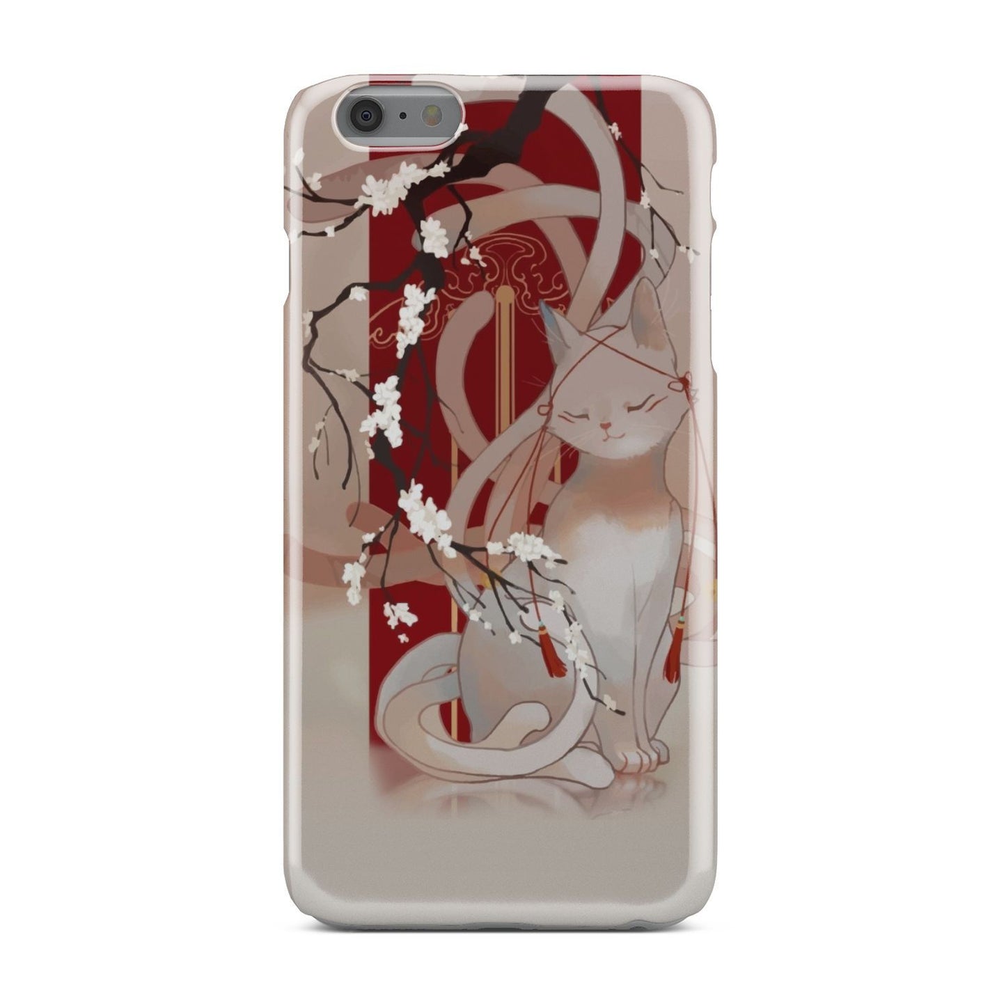 White Cat Phone Case iPhone 6 Plus
