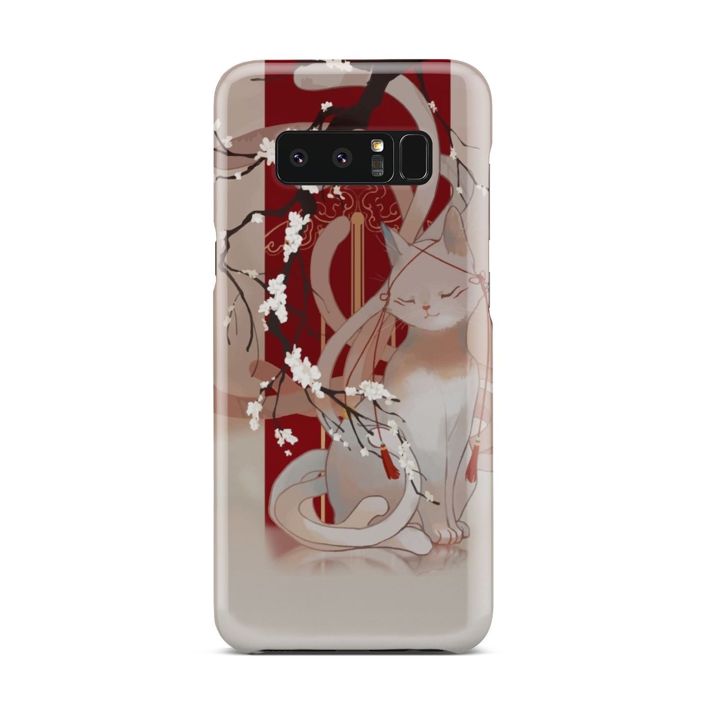 White Cat Phone Case Samsung Galaxy Note 8