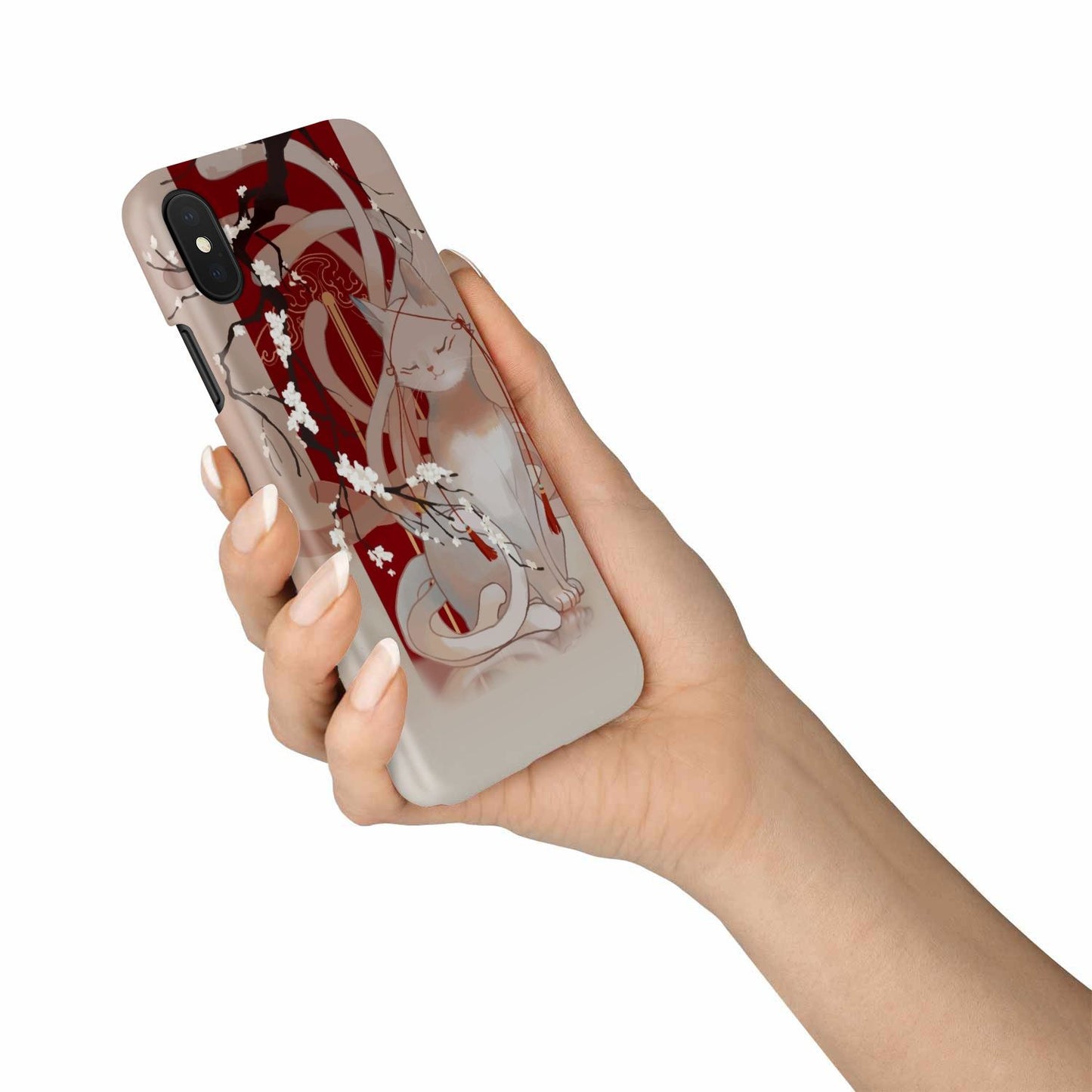 White Cat Phone Case