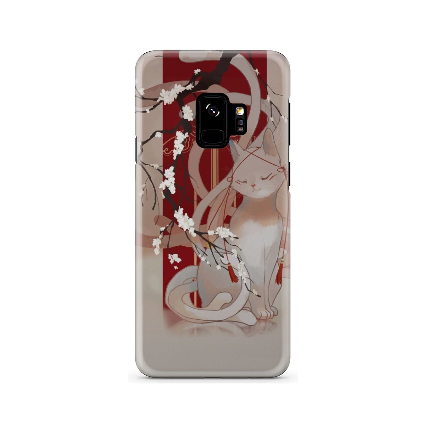White Cat Phone Case Samsung Galaxy S9