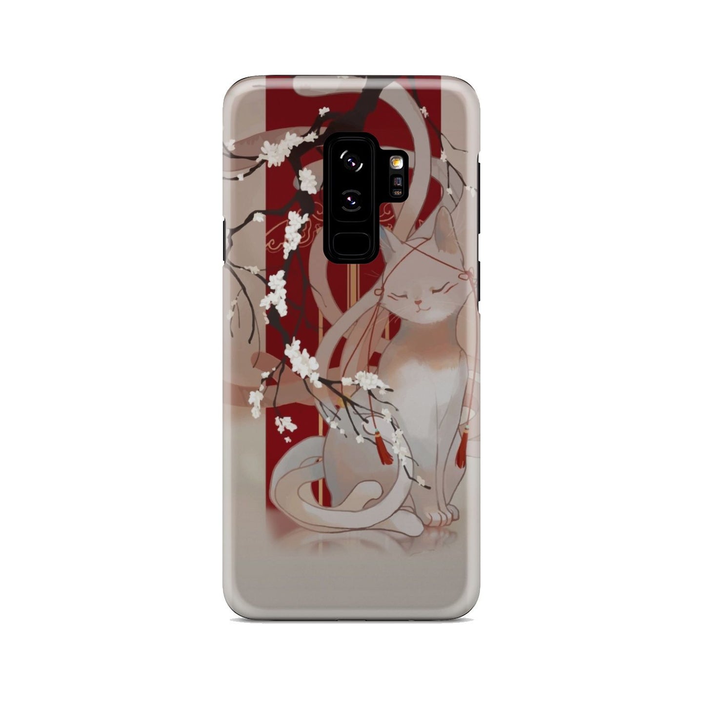 White Cat Phone Case Samsung Galaxy S9 Plus