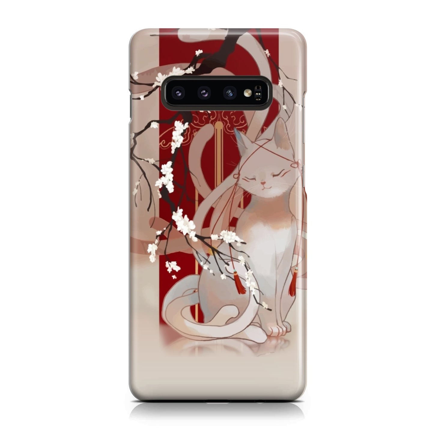 White Cat Phone Case Samsung Galaxy S10