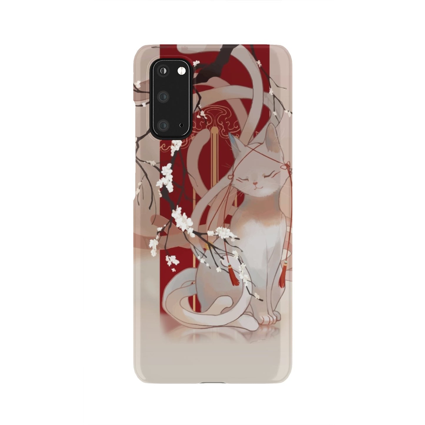 White Cat Phone Case Samsung Galaxy S20