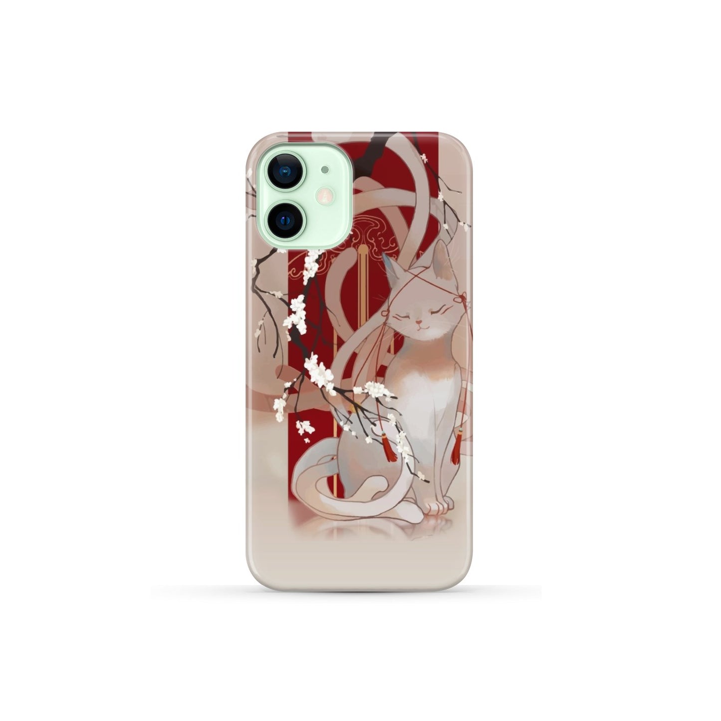 White Cat Phone Case iPhone 12 Mini