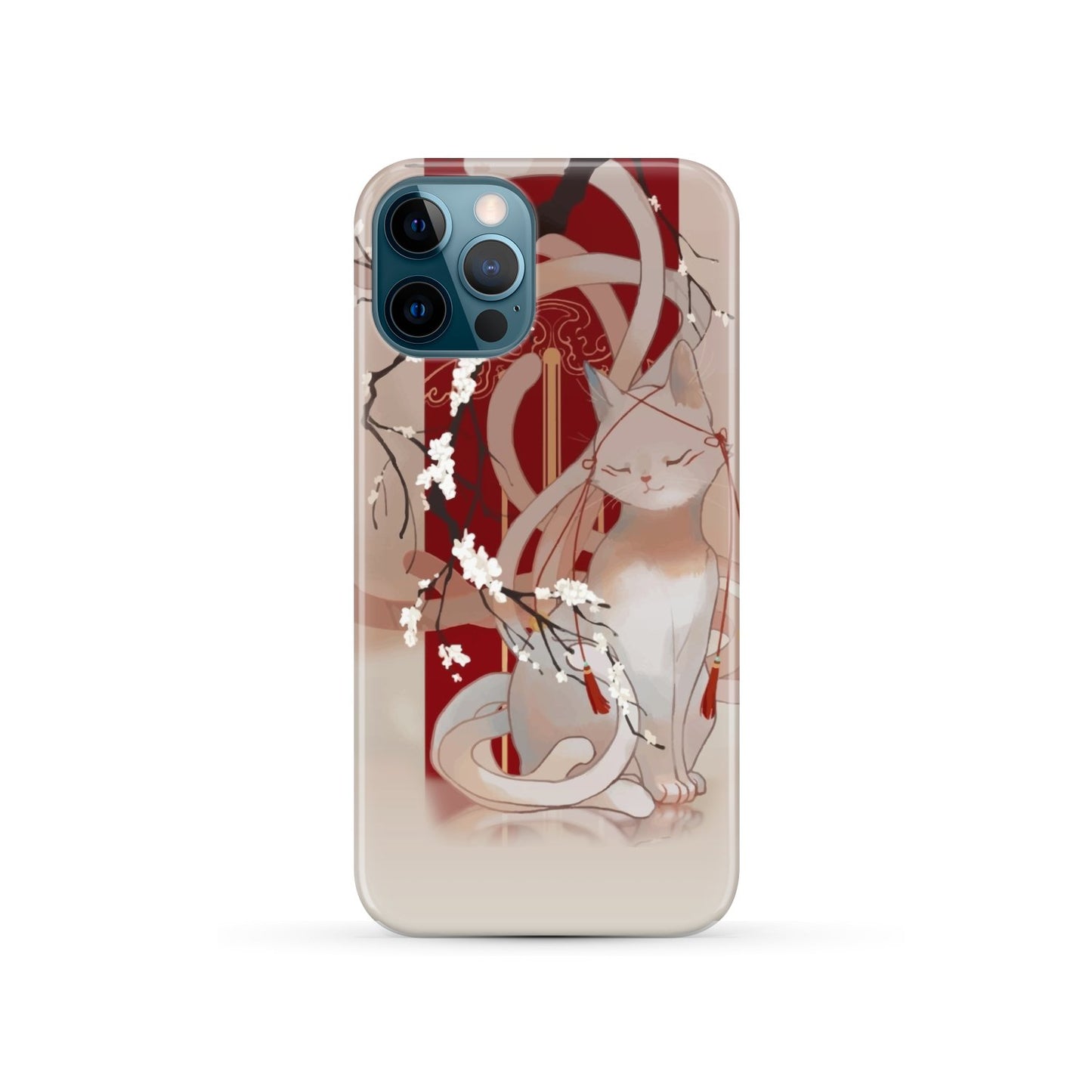 White Cat Phone Case iPhone 12 Pro