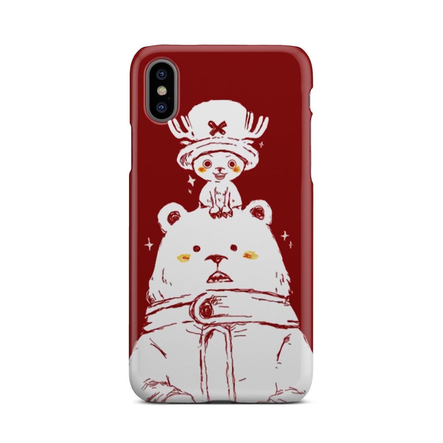 One Piece Chopper and Cute Bear Phone Case iPhone Xs