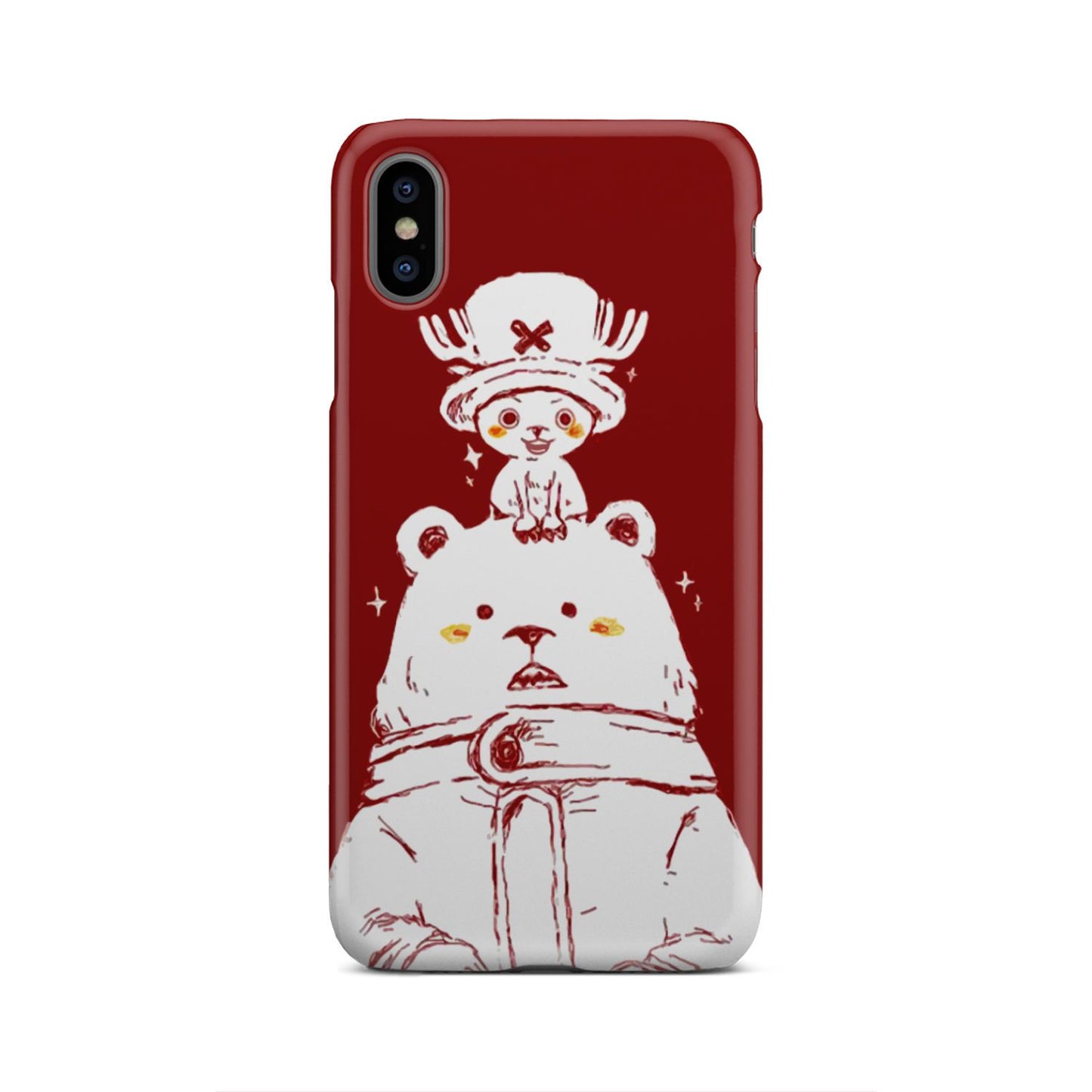 One Piece Chopper and Cute Bear Phone Case iPhone Xs Max
