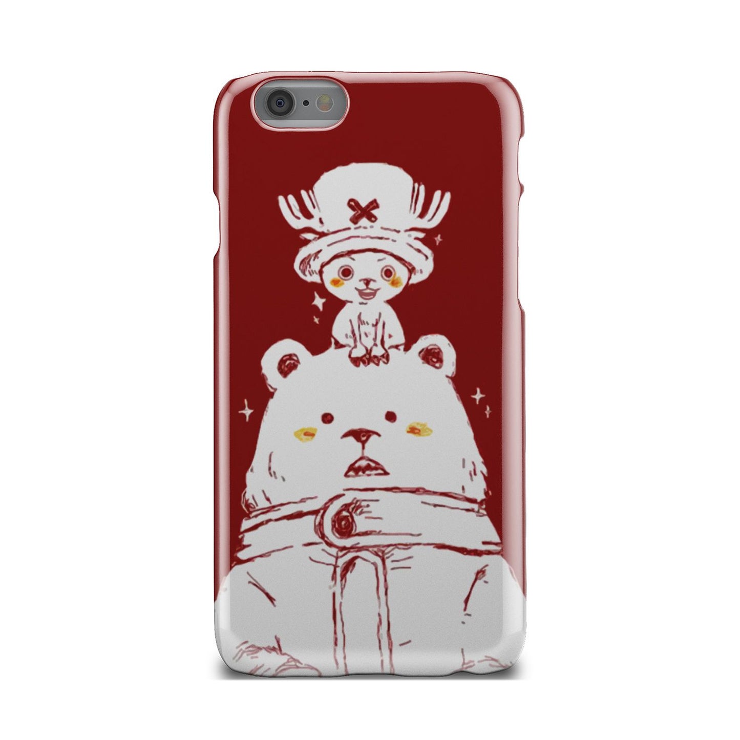 One Piece Chopper and Cute Bear Phone Case iPhone 6