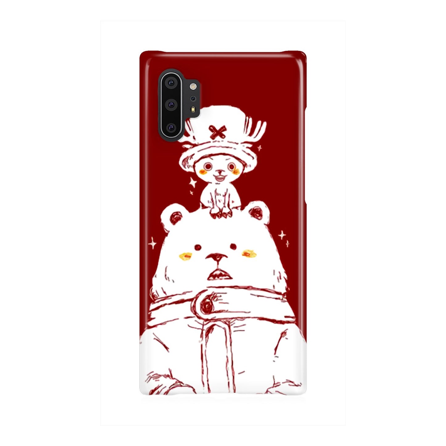 One Piece Chopper and Cute Bear Phone Case Samsung Galaxy Note 10 Plus