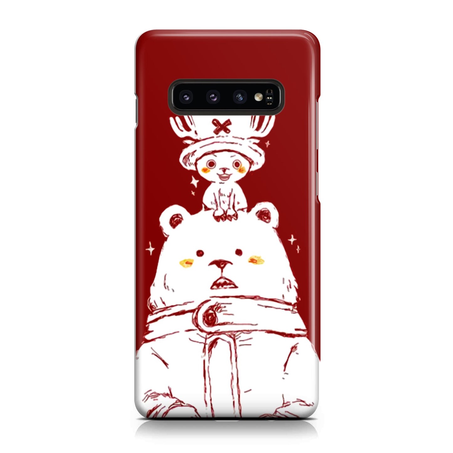 One Piece Chopper and Cute Bear Phone Case Samsung Galaxy S10 Plus