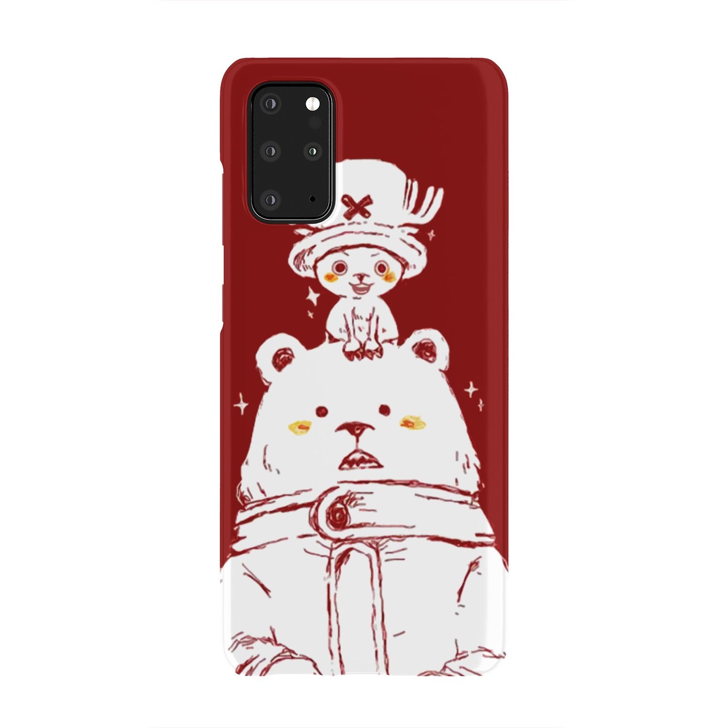 One Piece Chopper and Cute Bear Phone Case Samsung Galaxy S20 Plus