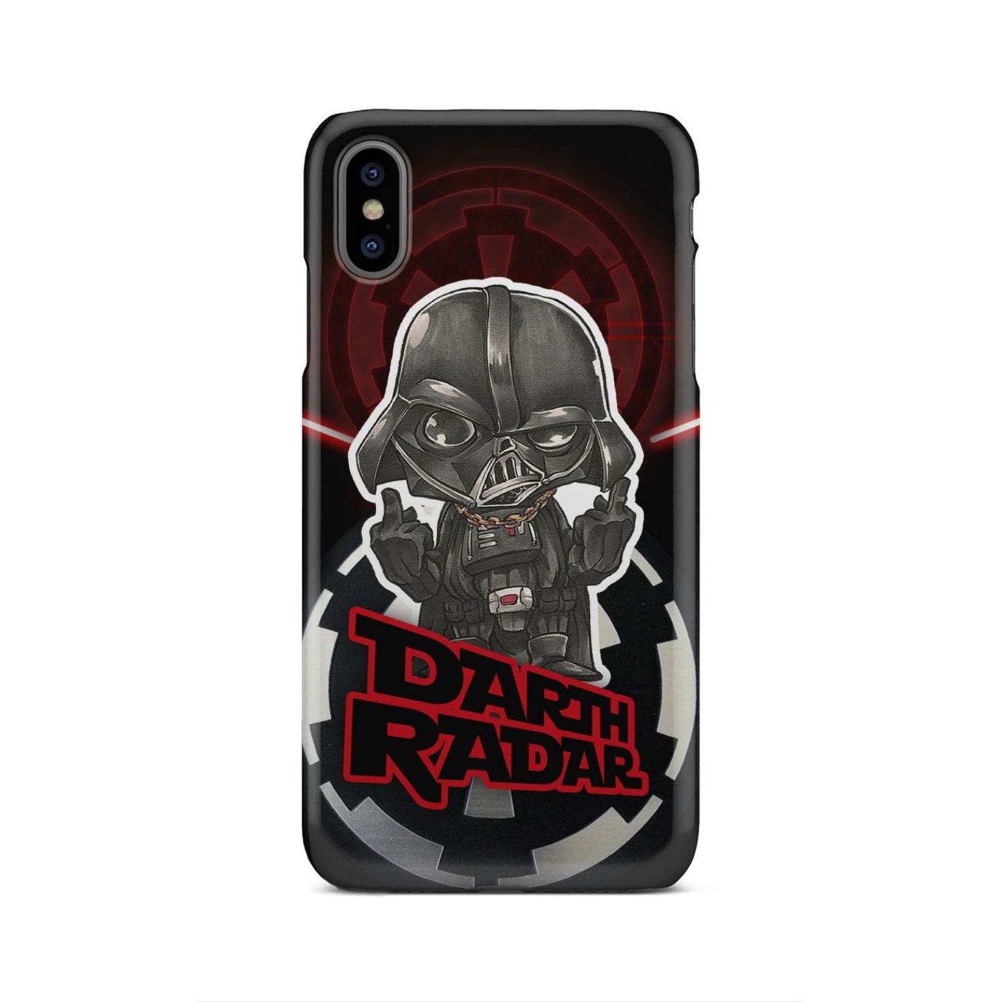 Star Wars Imperial Darth Vader Middle Finger's Up Phone Case iPhone Xs Max