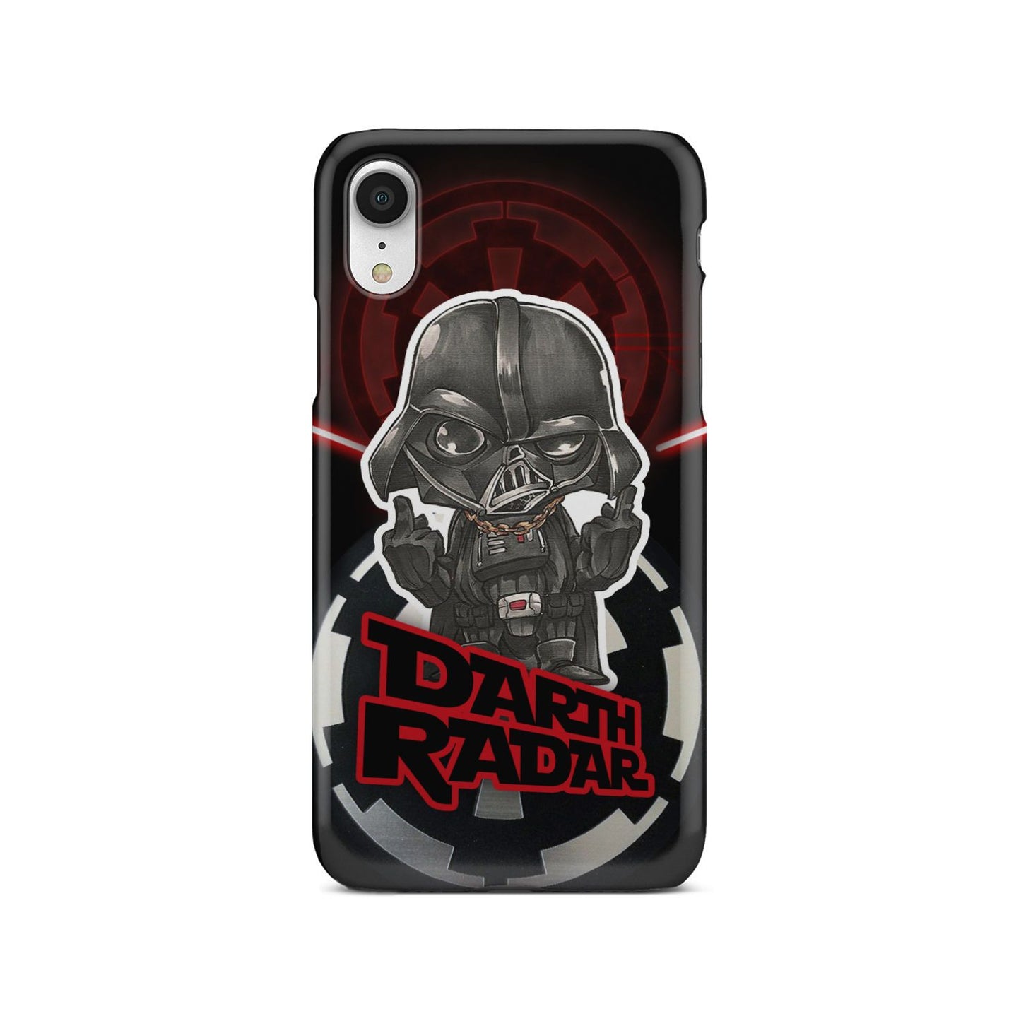 Star Wars Imperial Darth Vader Middle Finger's Up Phone Case iPhone Xr