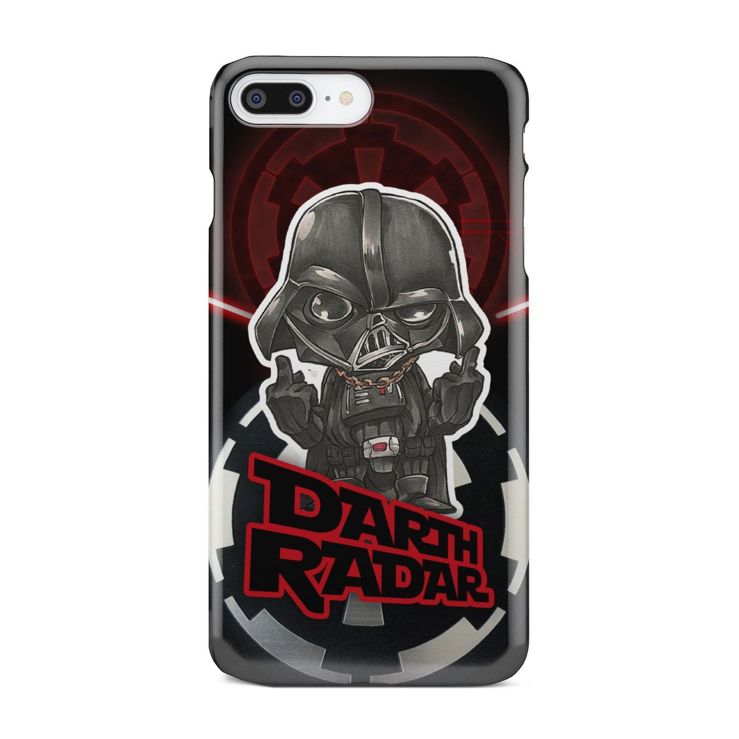 Star Wars Imperial Darth Vader Middle Finger's Up Phone Case iPhone 8 Plus