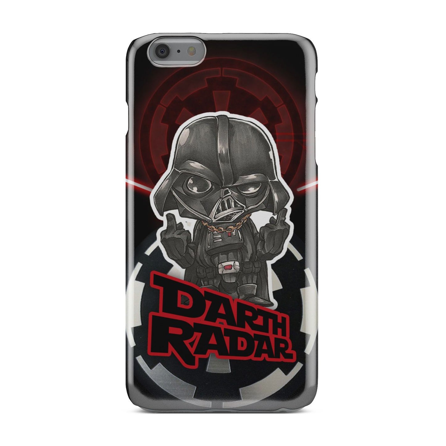 Star Wars Imperial Darth Vader Middle Finger's Up Phone Case iPhone 6s Plus