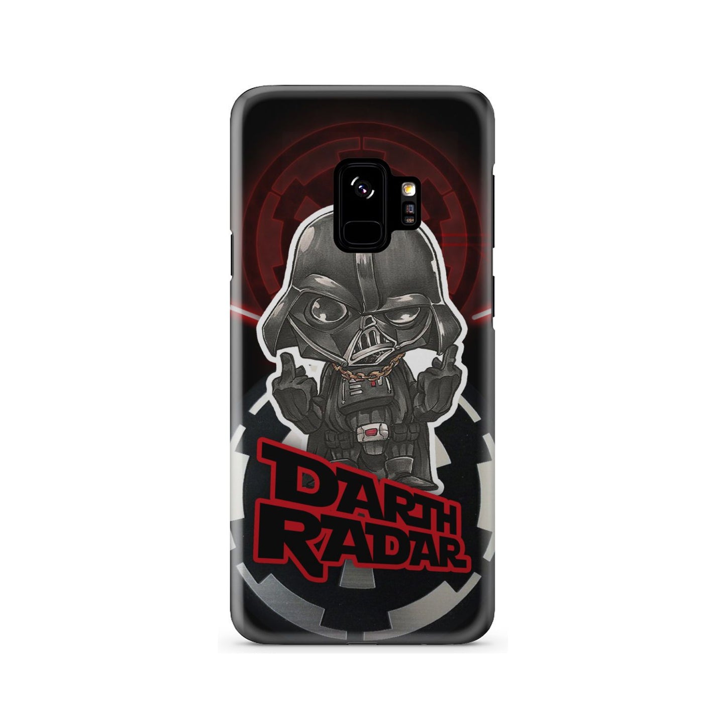 Star Wars Imperial Darth Vader Middle Finger's Up Phone Case Samsung Galaxy S9